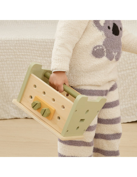 VIGA PolarB Mini Warsztat 2w1 Skrzynka z Narzędziami Zestaw Drewniany