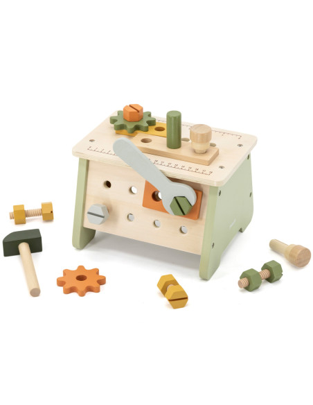 VIGA PolarB Mini Warsztat 2w1 Skrzynka z Narzędziami Zestaw Drewniany