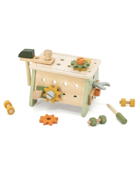 VIGA PolarB Mini Warsztat 2w1 Skrzynka z Narzędziami Zestaw Drewniany