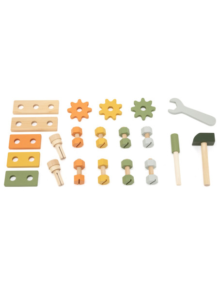 VIGA PolarB Mini Warsztat 2w1 Skrzynka z Narzędziami Zestaw Drewniany