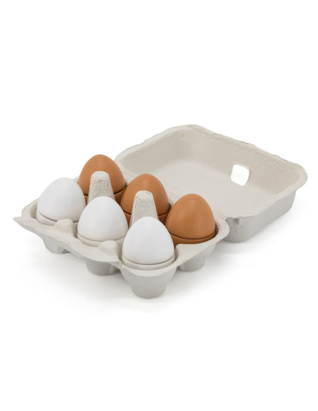 VIGA Drewniane Jajka Do Krojenia w Wytłoczce