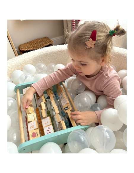 TOOKY TOY Liczydło Dwustronne Alfabet Obrazki