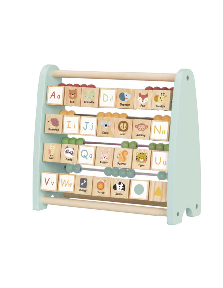 TOOKY TOY Liczydło Dwustronne Alfabet Obrazki