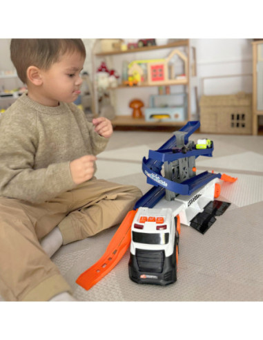 WOOPIE Interaktywny Tir Tor dla Aut z Dwiękiem i Światłem