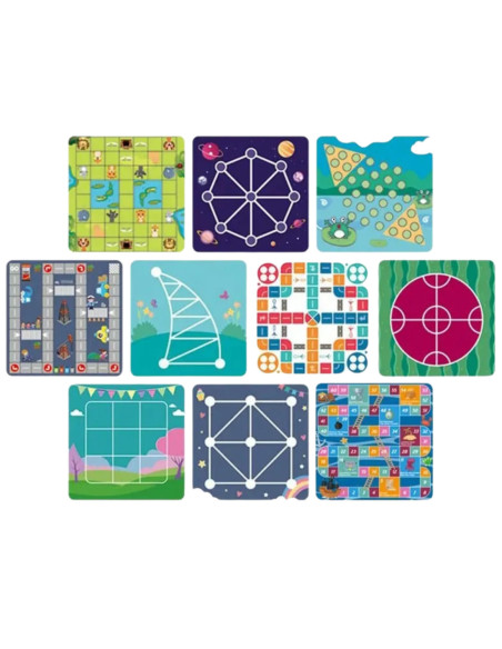 WOOPIE Zestaw Gier Planszowych Logicznych 10w1