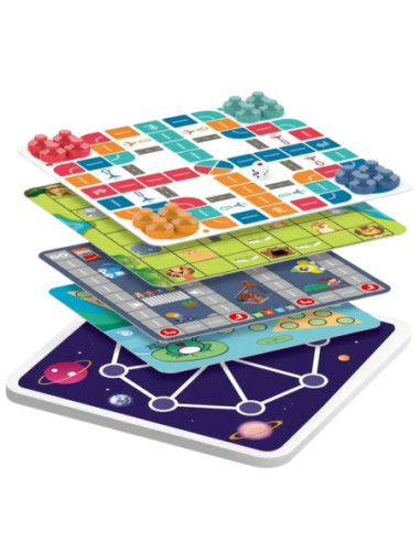 WOOPIE Zestaw Gier Planszowych Logicznych 10w1