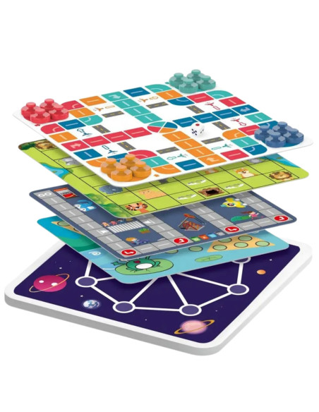 WOOPIE Zestaw Gier Planszowych Logicznych 10w1