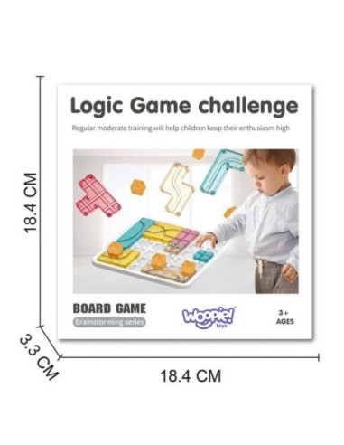 WOOPIE Zestaw Gier Planszowych Logicznych 10w1