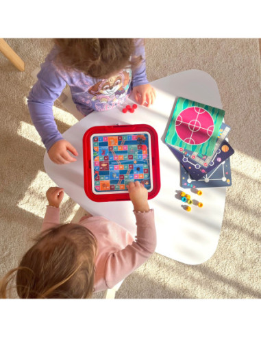 WOOPIE Stolik Gier Planszowych Logicznych 65 el. Zestaw 10w1