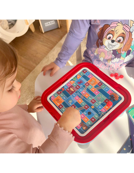 WOOPIE Stolik Gier Planszowych Logicznych 65 el. Zestaw 10w1