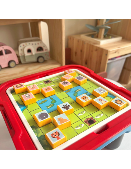 WOOPIE Stolik Gier Planszowych Logicznych 65 el. Zestaw 10w1