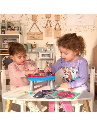 WOOPIE Stolik Gier Planszowych Logicznych 65 el. Zestaw 10w1