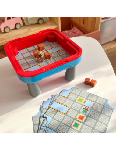 WOOPIE Stolik Gier Planszowych Logicznych 65 el. Zestaw 10w1