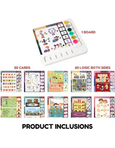 WOOPIE Zestaw 60 Gier Logicznych 3+