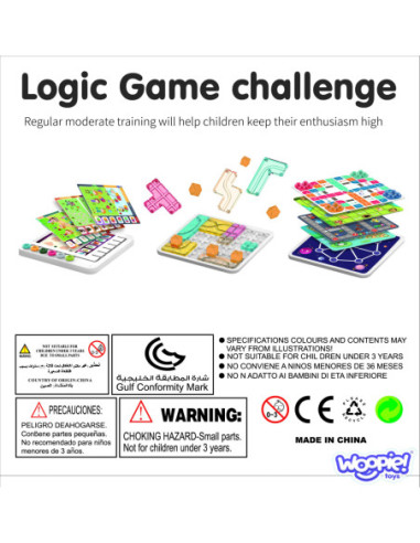 WOOPIE Zestaw 60 Gier Logicznych 3+