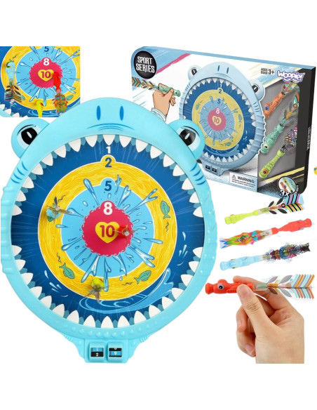 Woopie Magnetyczna Gra w Rzutki Tarcza Rekin
