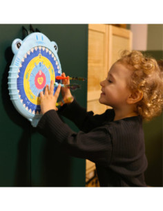 Woopie Magnetyczna Gra w Rzutki Tarcza Rekin 2