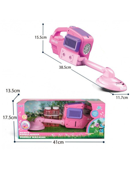 WOOPIE Maszyna do Robienia Baniek Mydlanych Kosiarka Niebieska