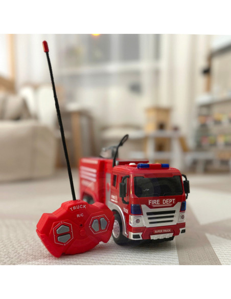 WOOPIE Zdalnie Sterowane Auto Wóz Strażacki Funkcja Pryskania Wodą