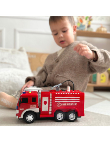 WOOPIE Zdalnie Sterowane Auto Wóz Strażacki Funkcja Pryskania Wodą