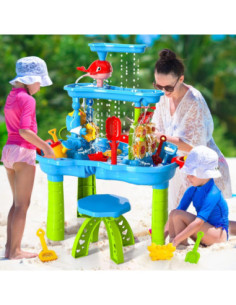 WOOPIE Stolik Wodny XL Zabawa Wodą i Piaskiem 37 el. 2