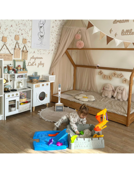 WOOPIE Przenośna Piaskownica Zamek + 9 akc.