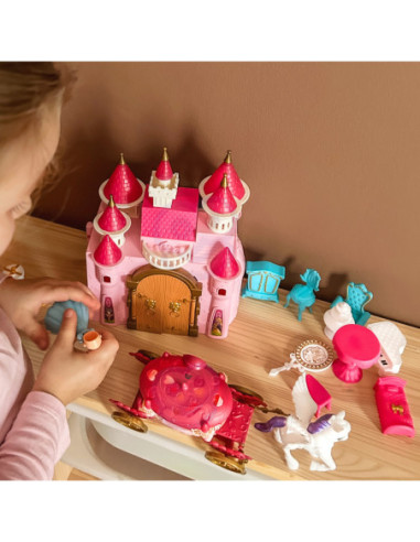 WOOPIE Interaktywny Magiczny Pałac Zestaw Księżniczka + Kareta i Akcesoria