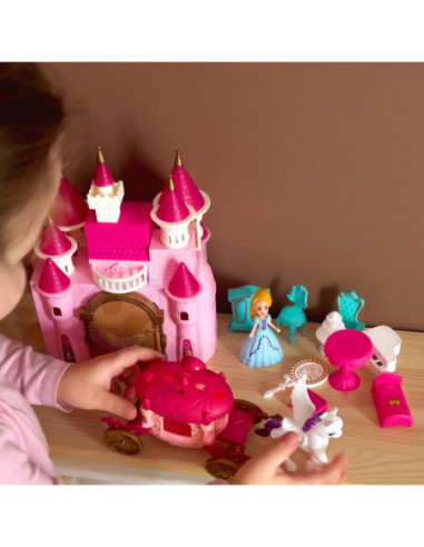 WOOPIE Interaktywny Magiczny Pałac Zestaw Księżniczka + Kareta i Akcesoria