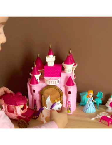 WOOPIE Interaktywny Magiczny Pałac Zestaw Księżniczka + Kareta i Akcesoria