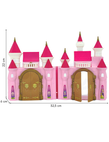 WOOPIE Interaktywny Magiczny Pałac Zestaw Księżniczka + Kareta i Akcesoria