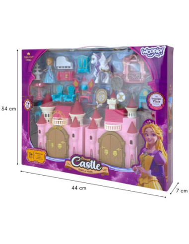 WOOPIE Interaktywny Magiczny Pałac Zestaw Księżniczka + Kareta i Akcesoria