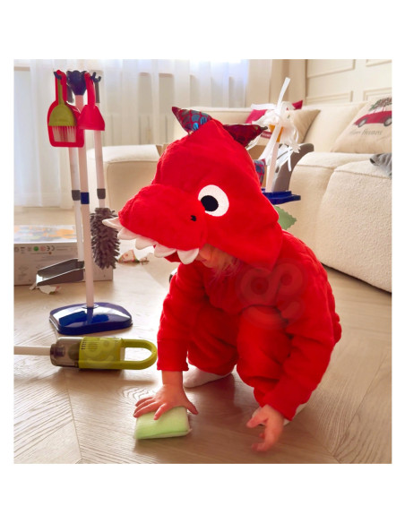 WOOPIE Zestaw do Sprzątania XXL Wózek 3w1 29 el. Niebieski