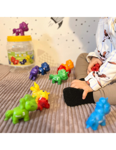 WOOPIE Zestaw Edukacyjnych jednorożców "Dopasuj Cyferki" 13 el.