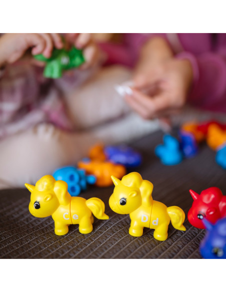 WOOPIE Zestaw Edukacyjnych jednorożców "Dopasuj Literki" 13 el.