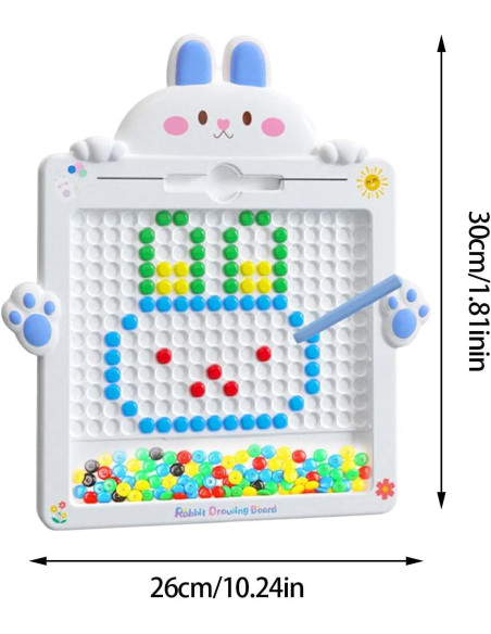 WOOPIE Tablica Magnetyczna Montessori MagPad Królik 2szt.