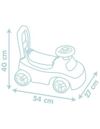 SMOBY Little Jeździk Pchacz Odpychacz z Klaksonem