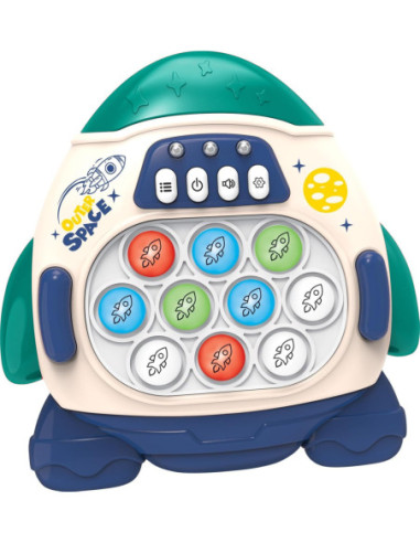 WOOPIE Gra POP IT Elektroniczna Antystresowa Zręcznościowa Rakieta blue