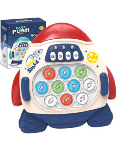 WOOPIE Gra POP IT Elektroniczna Antystresowa Zręcznościowa Rakieta red