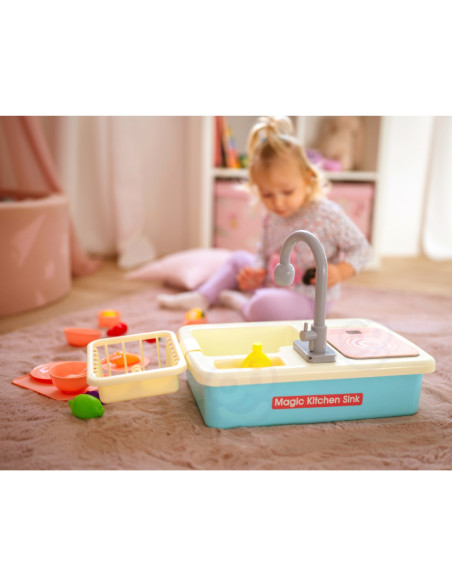 WOOPIE Zlewozmywak 2w1 Kuchnia Kran z Wodą Niebieski