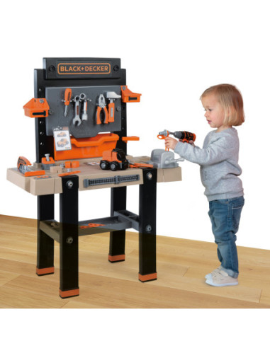 SMOBY Duży Warsztat Black & Decker Bricolo Ultimate - 92 Akcesoria