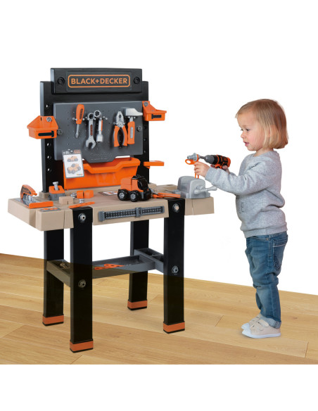 SMOBY Duży Warsztat Black & Decker Bricolo Ultimate - 92 Akcesoria