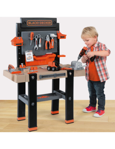 SMOBY Duży Warsztat Black & Decker Bricolo Ultimate - 92 Akcesoria