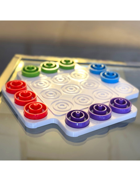 WOOPIE Strategiczna Gra Logiczna Trening Mózgu Kółko i Krzyżyk 36 el.