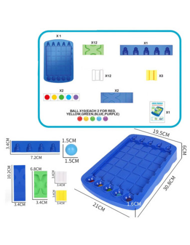 WOOPIE Gra Strategiczna Trening Mózgu "Labirynt Logiczny"