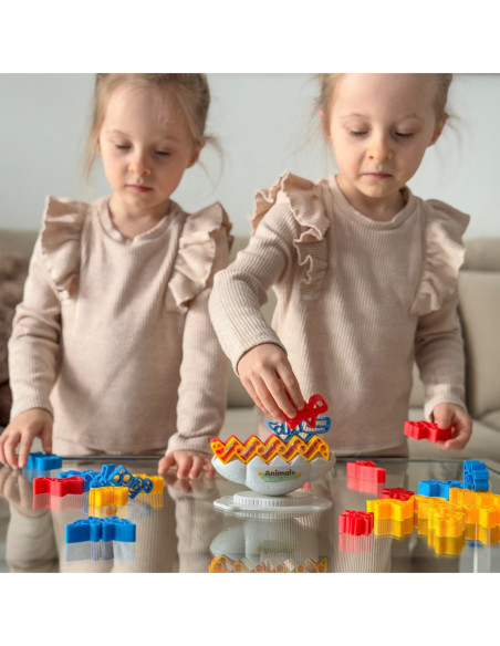 WOOPIE Gra Zręcznościowa "Balansujący Kamień" Wieża Zwierzątek