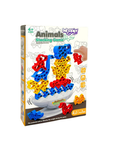 WOOPIE Gra Zręcznościowa "Balansujący Kamień" Wieża Zwierzątek