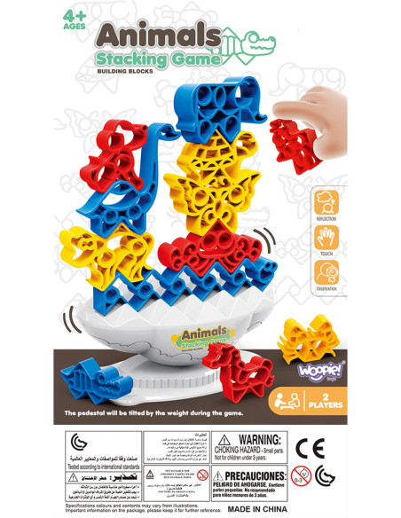 WOOPIE Gra Zręcznościowa "Balansujący Kamień" Wieża Zwierzątek