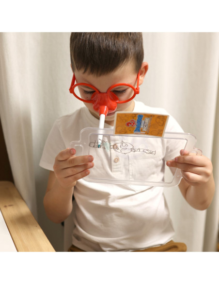 WOOPIE Gra "Narysuj i Zgadnij Obrazek" Malowanie Nosem