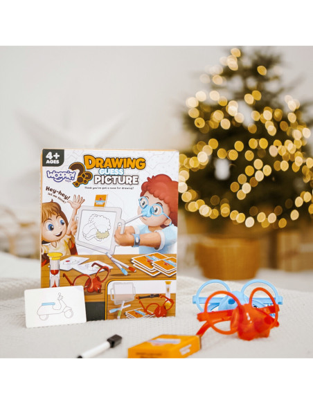 WOOPIE Gra "Narysuj i Zgadnij Obrazek" Malowanie Nosem