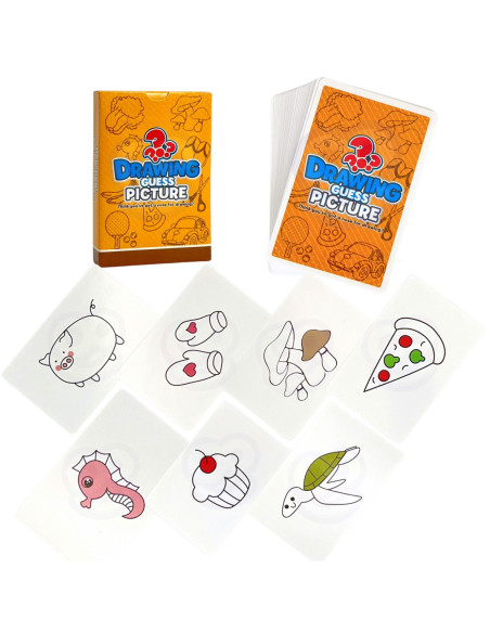 WOOPIE Gra "Narysuj i Zgadnij Obrazek" Malowanie Nosem